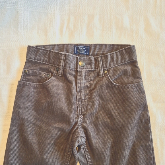 Gap kids boys size 7 gray corduroy pants, adjustable waist EUC - Picture 5 of 6